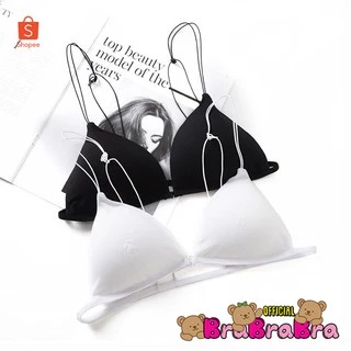 [ส่งจากไทย] 𝑩𝒓𝒂𝑩𝒓𝒂𝑩𝒓𝒂 #bra-071 บรา สายเดี่ยว ตะขอหน้า ใสสบาย ไร้โครง
