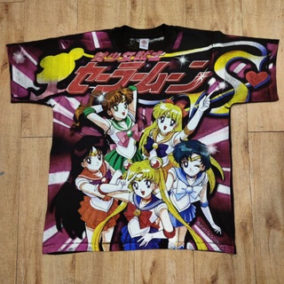 SAILOR MOON BOOTLEG OVP OVERPRINT CARTOON JAPAN เสื้อลายการ์ตูน การ์ตูนญี่ปุ่น เซเลอร์มูน