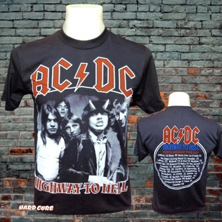 เสื้อวง AC DC วงร็อคในตำนาน ไม่มีตะเข็บข้าง คอฟิต เสื้อร็อค เสื้อผ้าผู้ชาย เสื้อทัวร์ วงร็อคต่างประเทศ