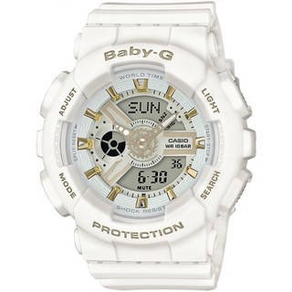 Casio baby-g นาฬิกาข้อมือผู้หญิง รุ่น BA-110GA-7A1DR (White)