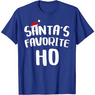 T-shirt  เสื้อยืด พิมพ์ลาย Santas Favorite Ho สําหรับผู้ชายS-5XL