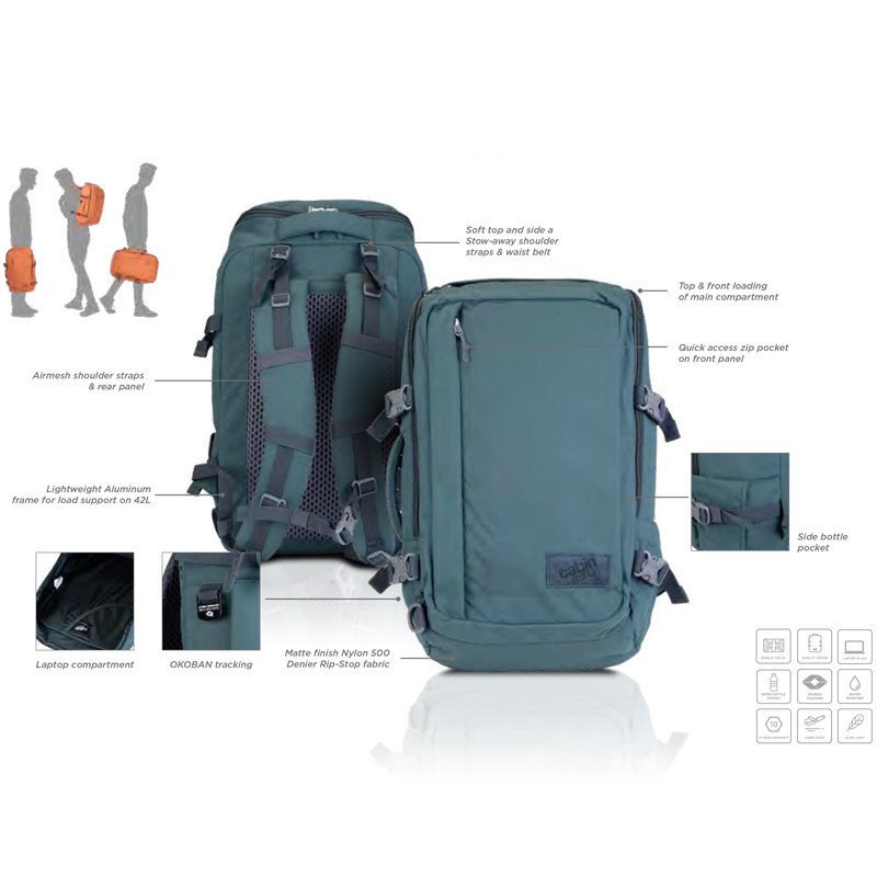 Cabin Zero: ADV 42L กระเป๋าเป้สะพายหลัง