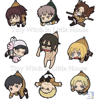 Attack on Titan tsumamare พวงกุญแจแสตรป Rubber Strap จากการ์ตูน ผ่าภิภพไททัน งาน Banpresto แท้จากญี่ปุ่น