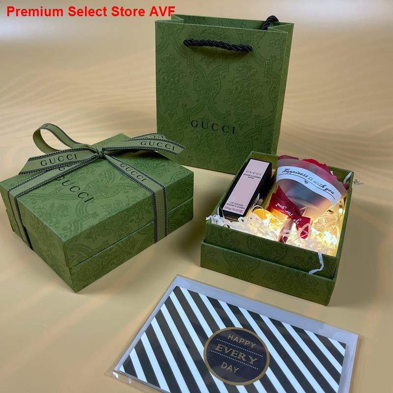Premium Select Store AVFGucci Gucci Green Paper Bag น้ำหอม ลิปสติก Gift