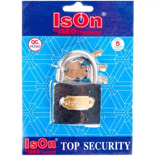 กุญแจสปริง ISEO สปริงเหล็กดำ50 50 MM BKISEO 50MM SPRINGBK50 BK PADLOCK