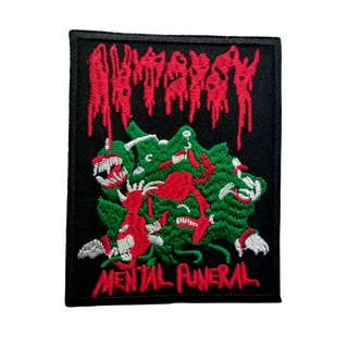 Autopsy ตัวรีดติดเสื้อ อาร์มรีด อาร์มปัก หมวก กระเป๋า แจ๊คเก็ตยีนส์ Hipster Embroidered Iron on Patch  DIY