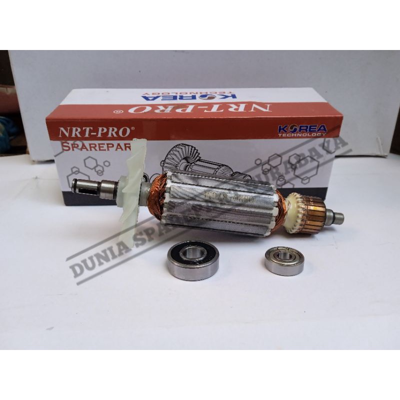 MESIN NRT PRO Armature สําหรับเครื่องบดแผ่น MT954 / Maktec MT 954 เครื่องเจียร Dynamo Armature