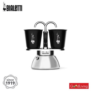 Bialetti หม้อต้มกาแฟ รุ่น Mini Express Induction อินดักชั่น สีดำ ขนาด 2 Cups