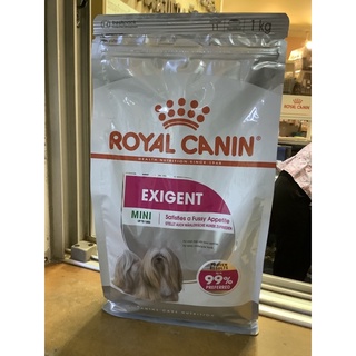 Royal canin mini exigent 1 kg อาหารสำหรับสุนัขโตพันธุ์เล็กที่ทานยาก ช่างเลือกอาหาร/เลือกกิน