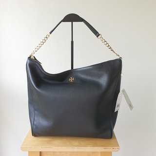 กระเป๋า Tory Burch Carter Slouchy Hobo Bag ของแท้ ของใหม่ สีดำ