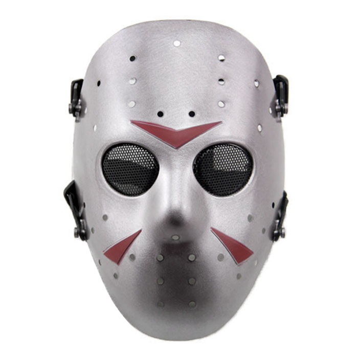 Mask หน้ากาก Jason เจสัน วัสดุ PC เกรด A หนา กันการกระแทก BB ป้องกัน แฟนซี คอสเพลย์ หมวก สยองขวัญ สุดโหด ฮาโลวีน Party