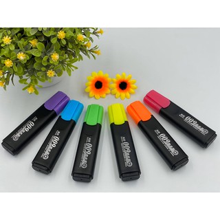 ปากกาเน้นข้อความหลอดสีดำ สำหรับนักเรียน (มีให้เลือก 6 สี)