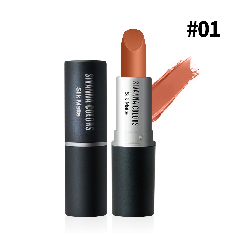 Sivanna Colors  Silk Matte Lip HF360  #ลิปแมทท์รุ่นขายดี ลิปผสมมอยเจอร์ไรเซอร์ สีชัด มีหลากหลายเฉดสี  สีชัด ไม่ตกร่อง