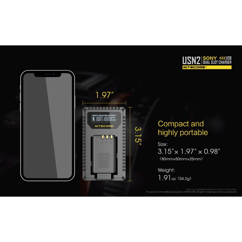 (ของแท้ส่งด่วน) Nitecore USN2 SONY ZV-1, RX100 ทุกรุ่น, RX1, x3000, ZV1, RX100v, RX100va, RX100vi, RX100vii, bx1, NP-BX1 ราคา ถูกที่สุด ดีลบีเคเค แกลเลอรีภาพที่ 8