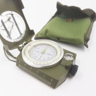 [Toytoich]เข็มทิศ แบบ prismatic compass ขนาดใหญ่แบบเหล็ก เข็มทิศสำหรับเดินป่าตั้งแคมป์