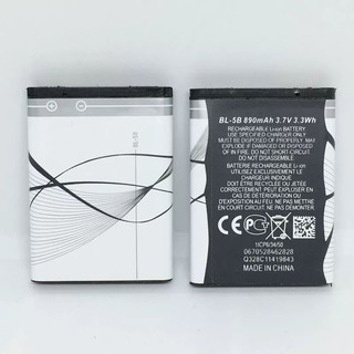 890MAh BL 5B BL-5Bแบตเตอรี่สำหรับNokia 5300 5320 N80 N83 6120C 7360 3220 3230 5070 แบตเตอรี่BL5B