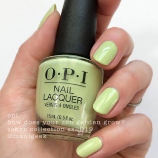 พร้อมส่ง OPI How Does Your Zen Garden Grow?  ยาทาเล็บ OPI เนื้อครีม โทนเขียวตองอ่อนพาสเทล   แท้ 💯%