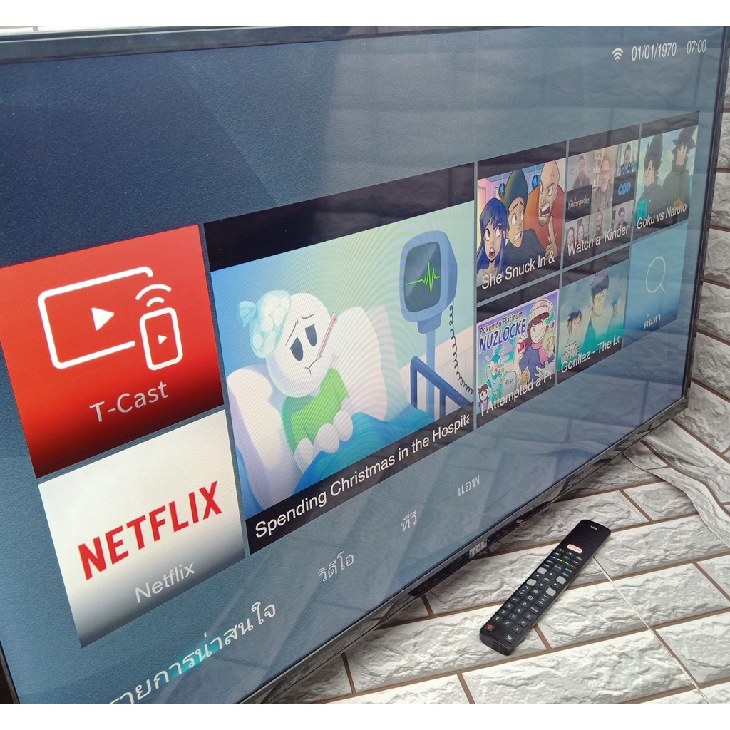 smarttv tcl 40 นิ้ว สมาร์ท ทีวี มือสองเหมือนใหม่ แอพครบ youtube netflix