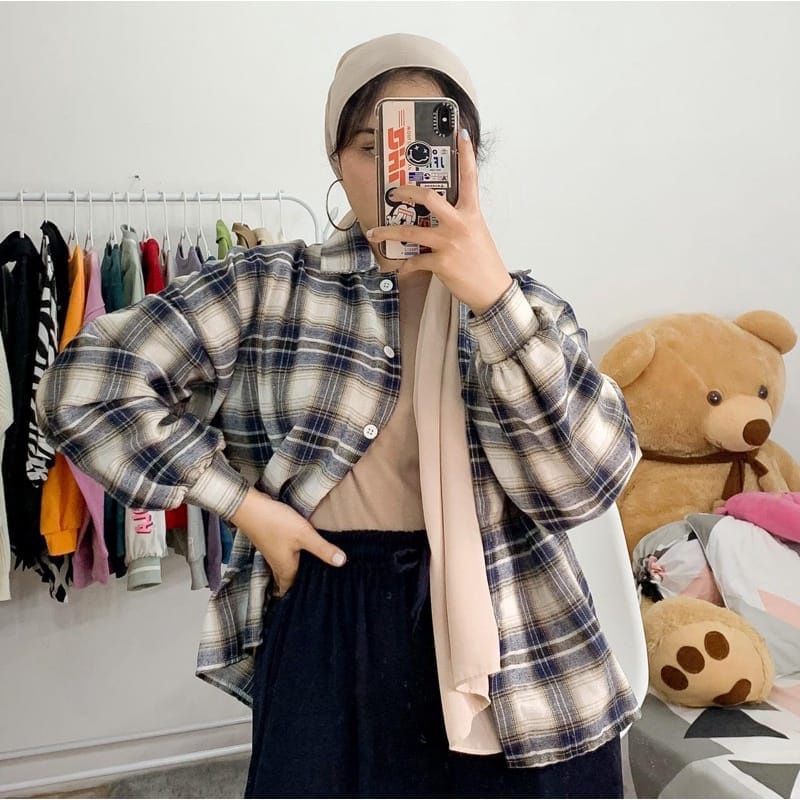 Kimberly OVERSIZE เสื้อ FLANEL