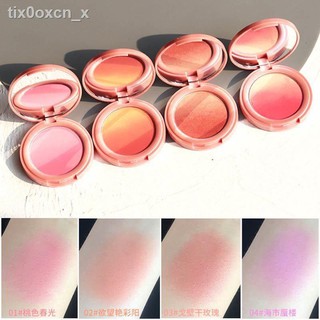 ❁NOVO gradient blush แต่งหน้านู้ดหวานธรรมชาติ ชมพู ผิวดี แดง บลัชออนสองสี เน็ตเครื่องสำอางสีแดง