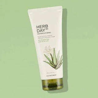 THE FACE SHOP HERB DAY 365 MASTER BLENDING FACIAL FOAMING CLEANSER ALOE & GREEN TEA