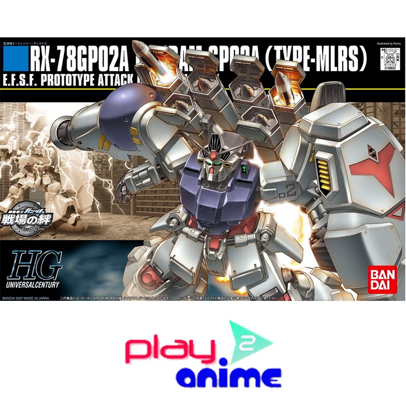 (Pre-order) พร้อมจัดส่งประมาณวันที่ 15 เดือน 5 Bandai 1/144 High Grade RX-78 GP02A Gundam GP02A MLRS
