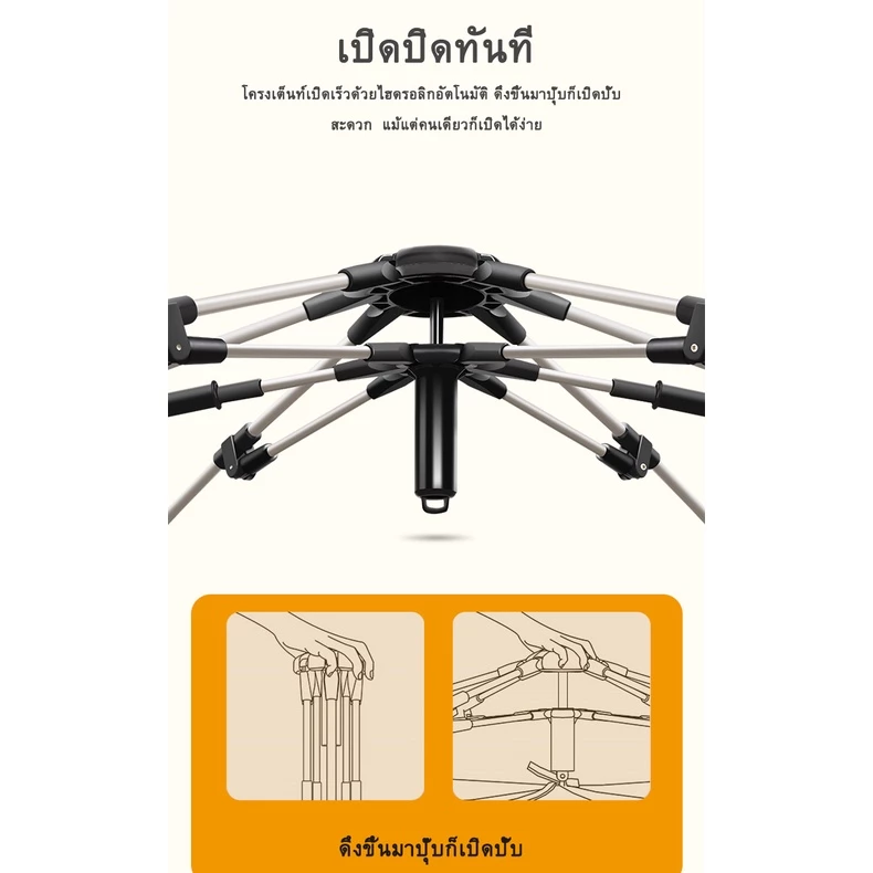 CAMEL CROWN เต็นท์อัตโนมัติ 3-4 คน พกพา กันฝน กันแดด thumbnail 9