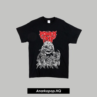 เสื้อผ้าผชเสื้อยืด พิมพ์ลาย Power TRIP เพลงฮาร์ดคอร์ สีชมพูS-5XL
