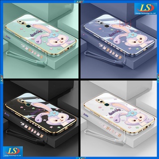 เคส OPPO F11 Pro เคส OPPO F11 F7 F5 F9 A5S A7 A12 A54 A16 F1S A59 A95 A74 A15S A15 เคสโทรศัพท์มือถือ ลายกระต่าย StellaLou TZ