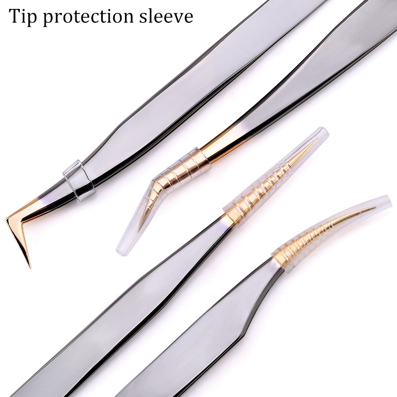 แหนบสเตนเลส 3D สีดํา ทอง สําหรับต่อขนตา แต่งหน้า - รูปที่ 2