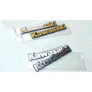 ตัวหนังสือโลโก้ถังน้ำมัน Kawasaki สีทอง สีเงิน