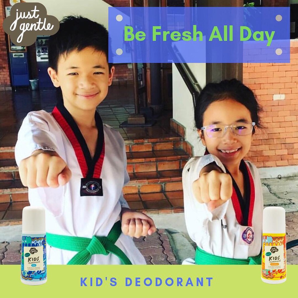 Just Gentle Kids Deodorant โรลออนระงับกลิ่นกาย สำหรับเด็ก ราคา ถูกที่สุด ดีลบีเคเค แกลเลอรีภาพที่ 3