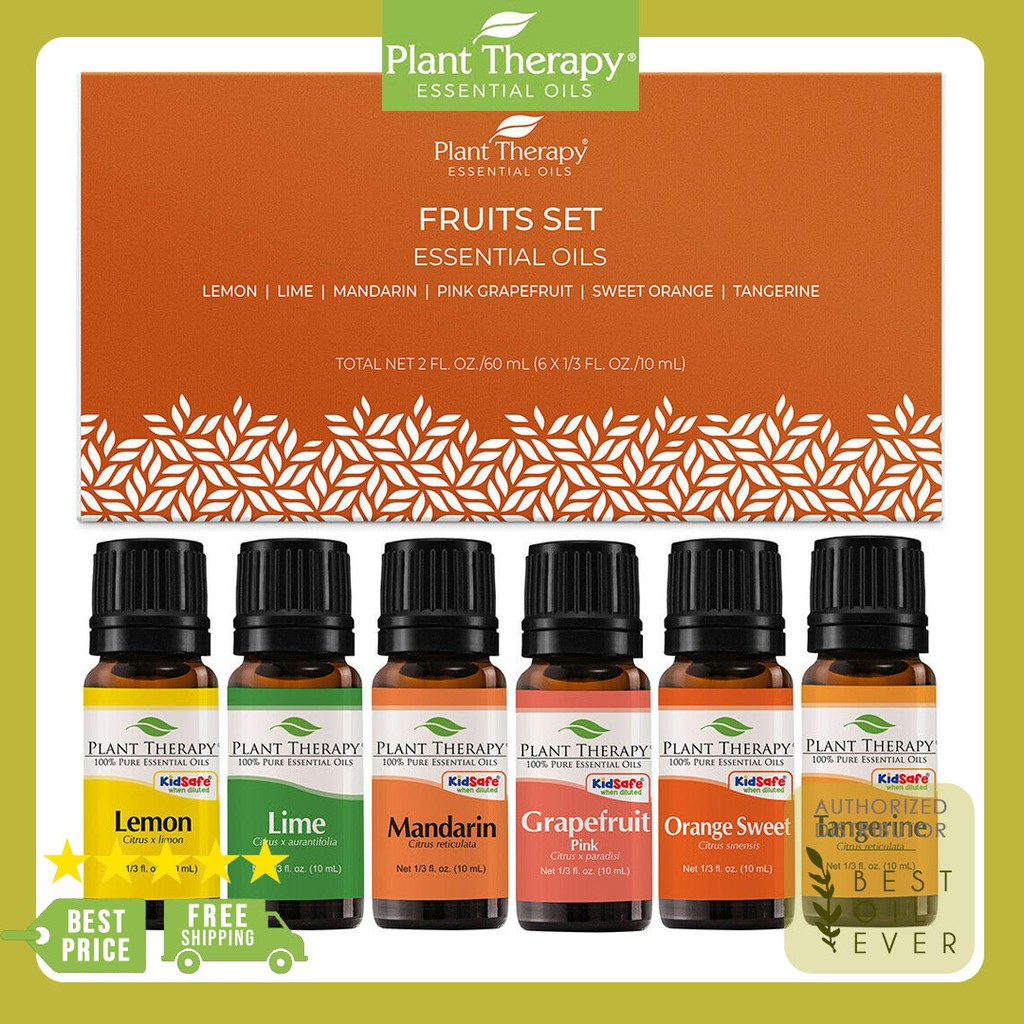 PLANT THERAPY Fruits Set (6 Essential Oils 10ml each) [100% Authentic] iiHF