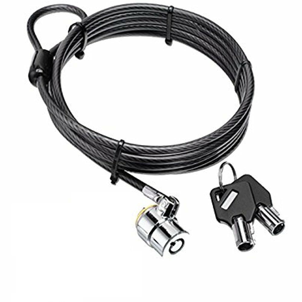 สายล็อคโน๊ตบุ๊ค สายล็อค laptop แบบกุญแจ รุ่นพรีเมียม slot Kensington (7x3 mm) รับประกันยาว 1 ปี