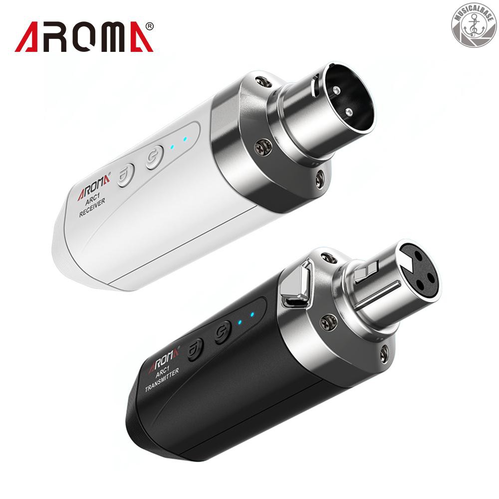 ( In Stock ) Aroma Arc1 ไมโครโฟนไร้สายส่งสัญญาณ 4 Channels Max . 35 เมตร