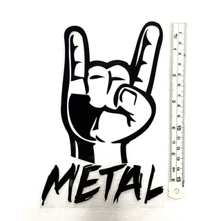 [ส่งทันที] สติ๊กเกอร์ติดรถยนต์ กันน้ำ Metal