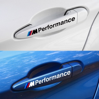 *พร้อมส่ง* สติกเกอร์สะท้อนแสง ติดมือจับประตูรถยนต์ BMW 4 ชิ้น