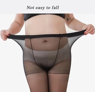 Hope Plus ขนาดผู้หญิงเซ็กซี่ไนลอน Pantyhose สุภาพสตรีฉีกขาด Breathable Elastic Tights Slim ถุงน่องเอวสูง Sun Protection ถุงน่องกางเกงท่อฤดูร้อน