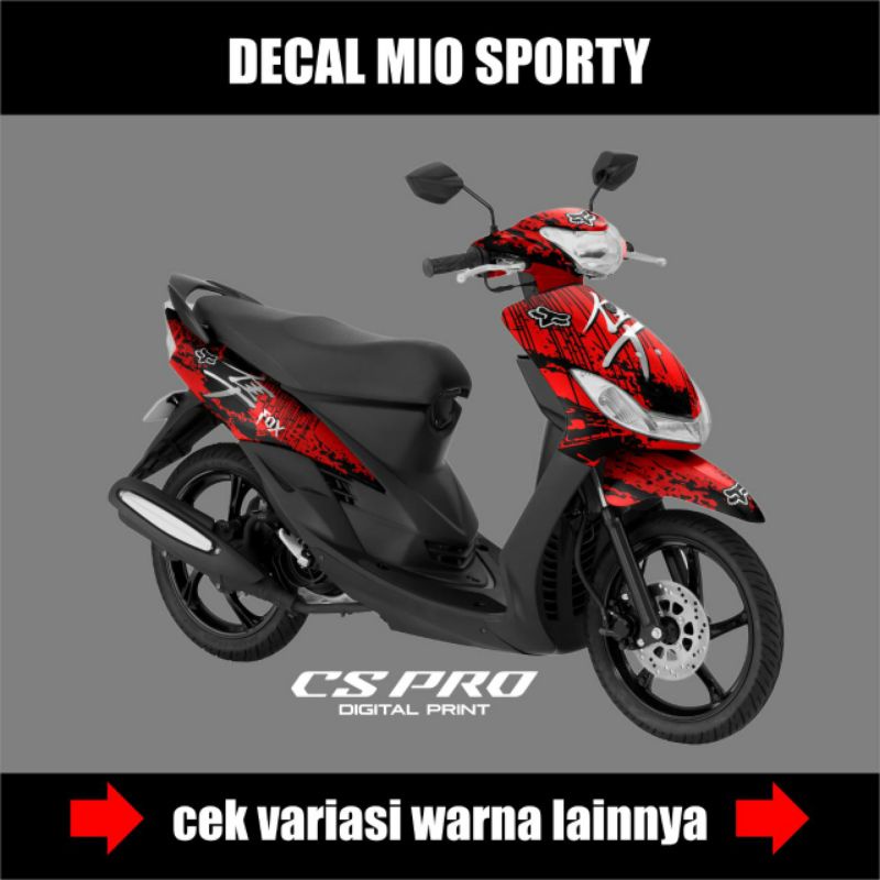 MIO SPORTY/MIO SMILE FULL BODY HAYABUSA DECAL STICKER