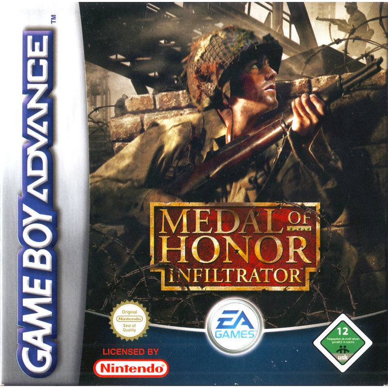 ตลับ GBA Medal of Honor: Infiltrator ตลับผลิตใหม่ ตลับพิเศษ ตัวไม่ลด พลังไม่หมด