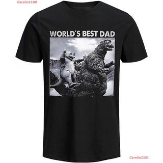 Carelin1188 2022 #Godzilla Shirt Worlds Best Dad T-Shirt Science Fiction Movie Tee Birthday Gift P155449 เสื้อยืด ดพิมพ