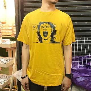 เสื้อยืดคู่ แฟชั่น สกรีนลายการ์ตูน สีเหลือง ลาย Mo065