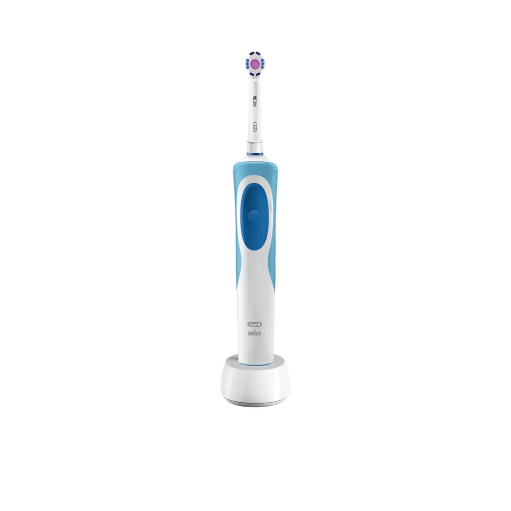 ORAL-B แปรงสีฟันไฟฟ้า Vitality Plus รุ่น D12PROWHITE สีฟ้า แปรงสีฟันไฟฟ้า เครื่องใช้ส่วนบุคคล เครื่อ