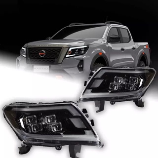 NISSAN NAVARA NP300 Y2022 ไฟหน้า SUPER QUAD​ LED