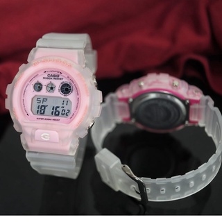 นาฬิกาข้อมือแฟชั่น SPORT UNISEX BABY-G DW6900 แบบใส D-4.2 ซม. SUPER (แถมฟรีกล่องพิเศษ &amp; สํารอง Batrai)