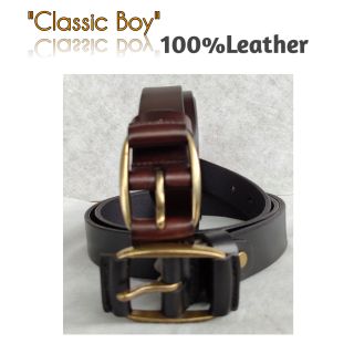 เข็มขัดหนังแท้ "Classic boy":32mm. เข็มขัด เข็มขัดหนัง เข็มขัดหนังผู้ชาย