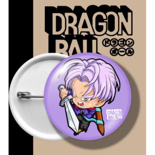 เข็มกลัด การ์ตูน ดราก้อนบอล BADGE DRAGONBALL Z DB DBZ DB SUPER TRANKS ทรังคส์