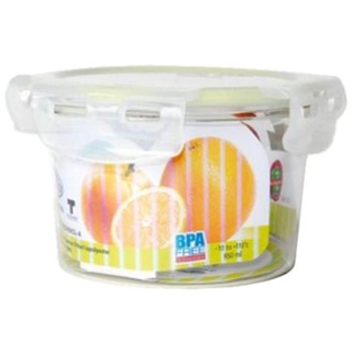 กล่องเก็บอาหาร กล่องใส่อาหาร กล่องอาหาร กลม 0.95 ลิตร SUPER LOCK TRITAN6882FOOD CONTAINER ROUND 0.95L SUPER LOCK 6