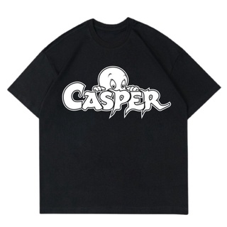 คอตต้อนคอกลมเสื้อยืด | ขนาดใหญ่ | Casper | การ์ตูนผี | เสื้อยืด เสื้อผ้า | เสื้อยืด BOOTLEG | เสื้อยืด สําหรับผู้ชาย | เ