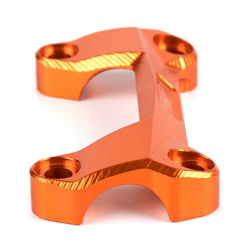 อุปกรณ์สำหรับ 125 200 Duke 390 Motorcycle Orange CNC Aluminum handleba ...